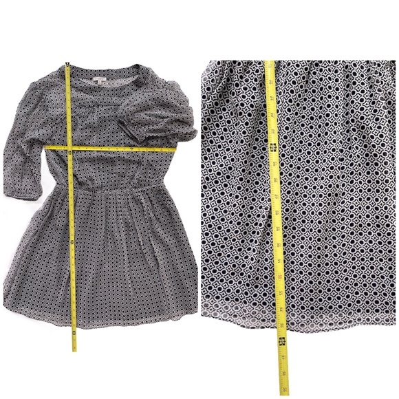 Joie Andora Geo Print 100% Silk Chiffon Dress Sz Medium floor model NWOT - Picture 6 of 7